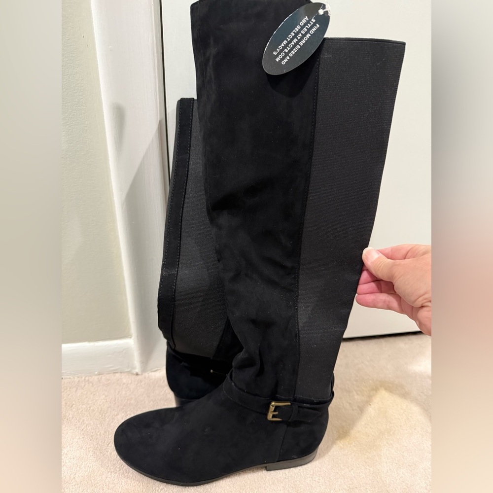 NWT Style & Co. Black Knee-High Women's Boots